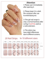 Wahrshei nail art kit includes file, stick, and sealing strip