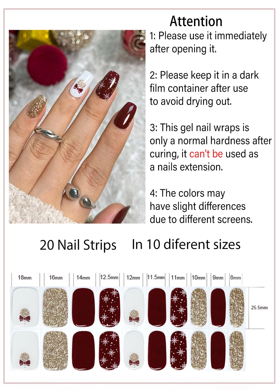 Wahrshei included nail file aiding precise shaping in DIY manicure
