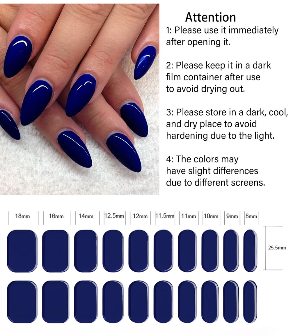 Wahrshei gel nail sticker applied on nails for salon-like results at home.