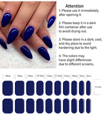Wahrshei gel nail sticker applied on nails for salon-like results at home.
