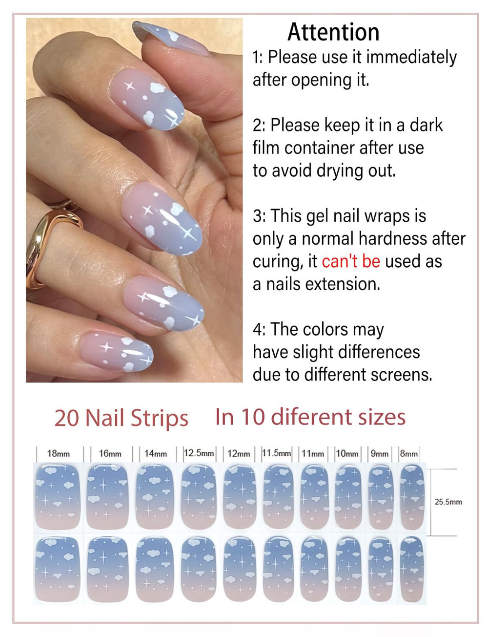 Wahrshei UV/LED cure in 60 seconds demonstrates fast, durable nail art.
