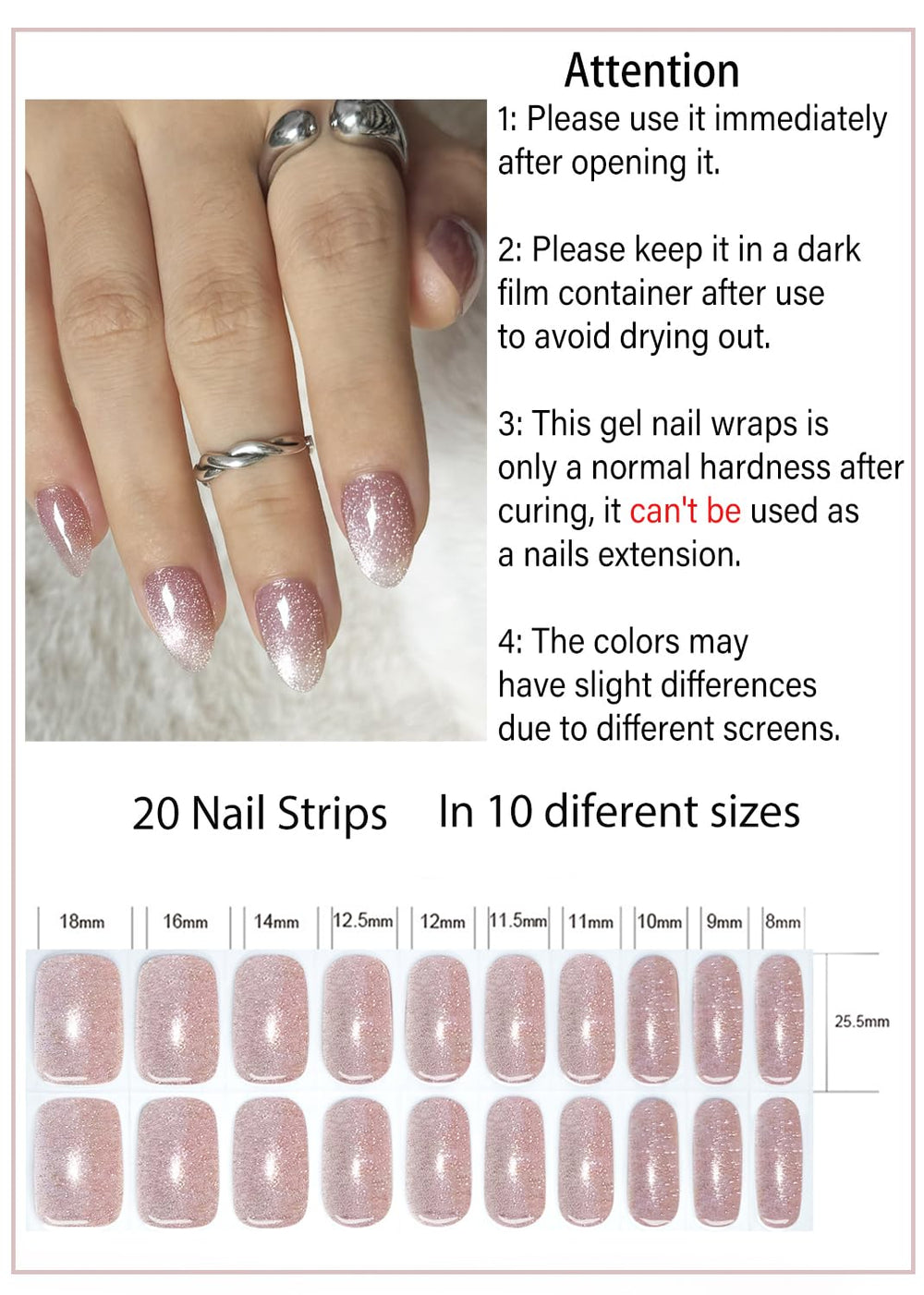 Wahrshei UV/LED curing process image highlights quick home results.