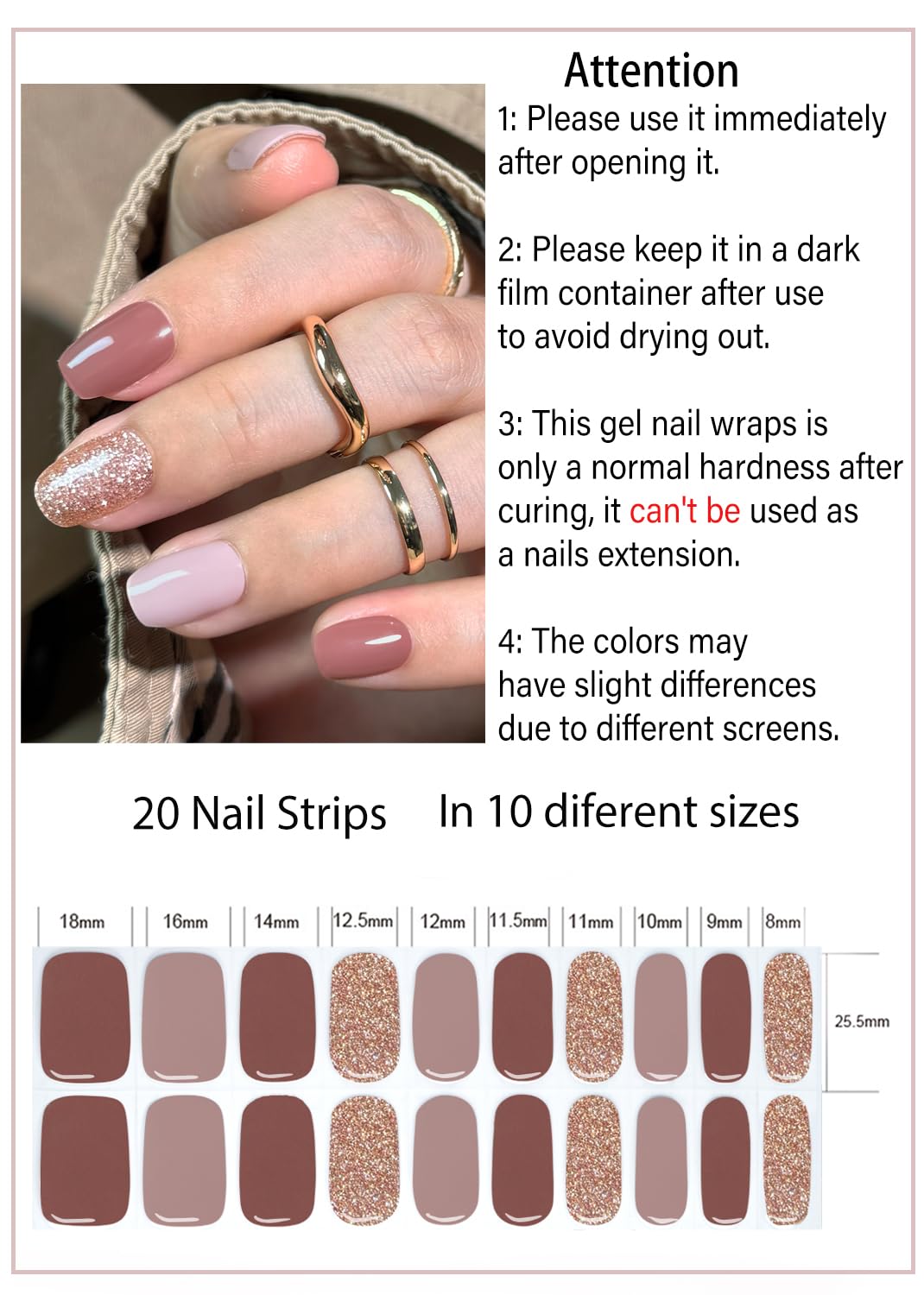Wahrshei UV/LED cure-ready strips deliver vibrant color after light exposure