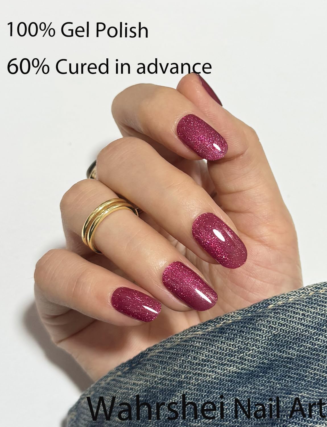 Wahrshei UV LED gel nail stickers for fast at-home nail art.