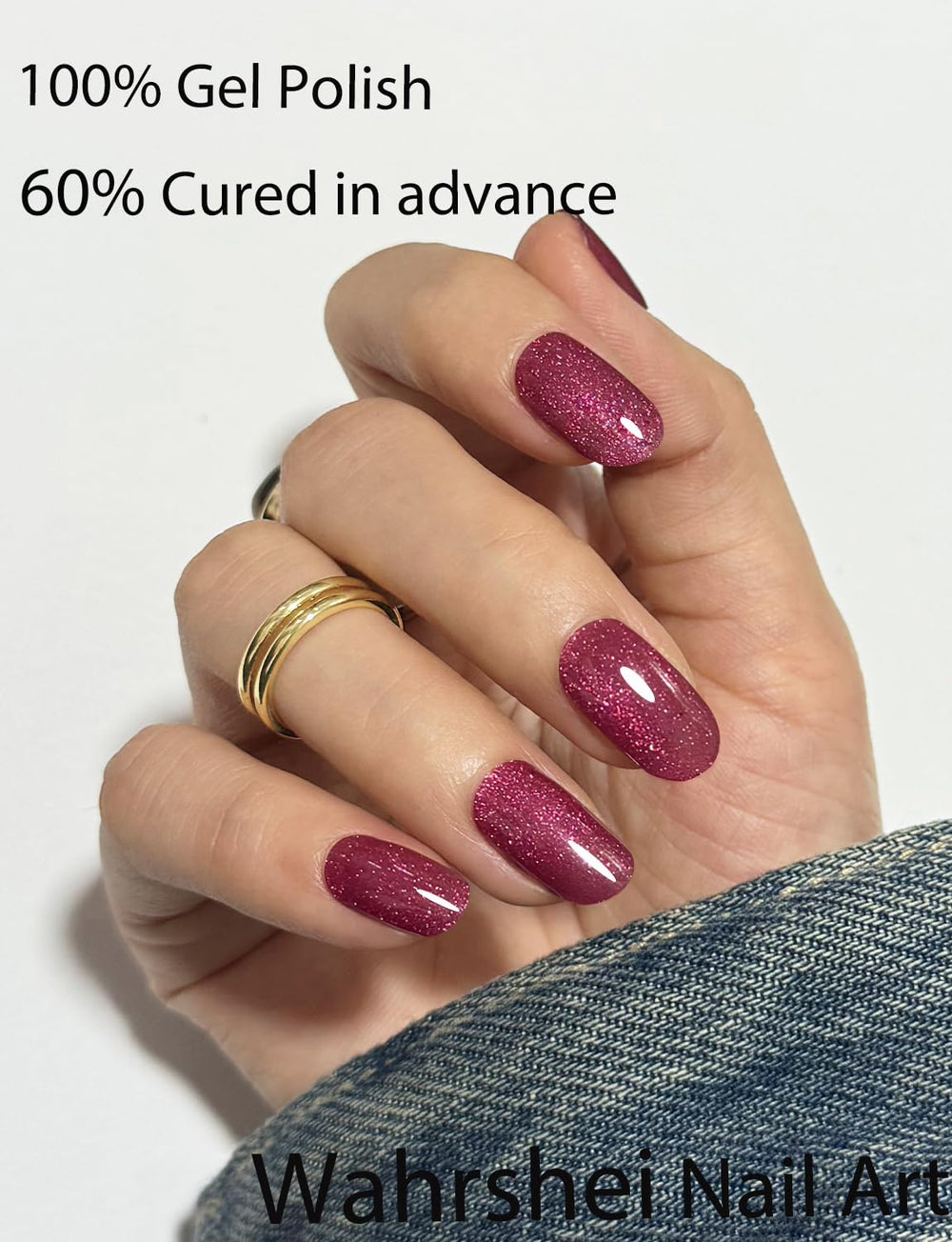 Wahrshei UV LED gel nail stickers for fast at-home nail art.