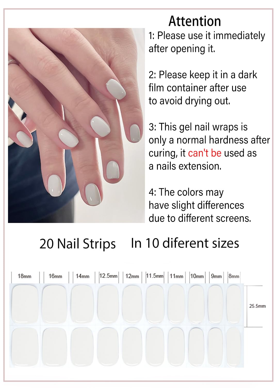 Wahrshei UV nail art sticker delivers glossy shine after curing