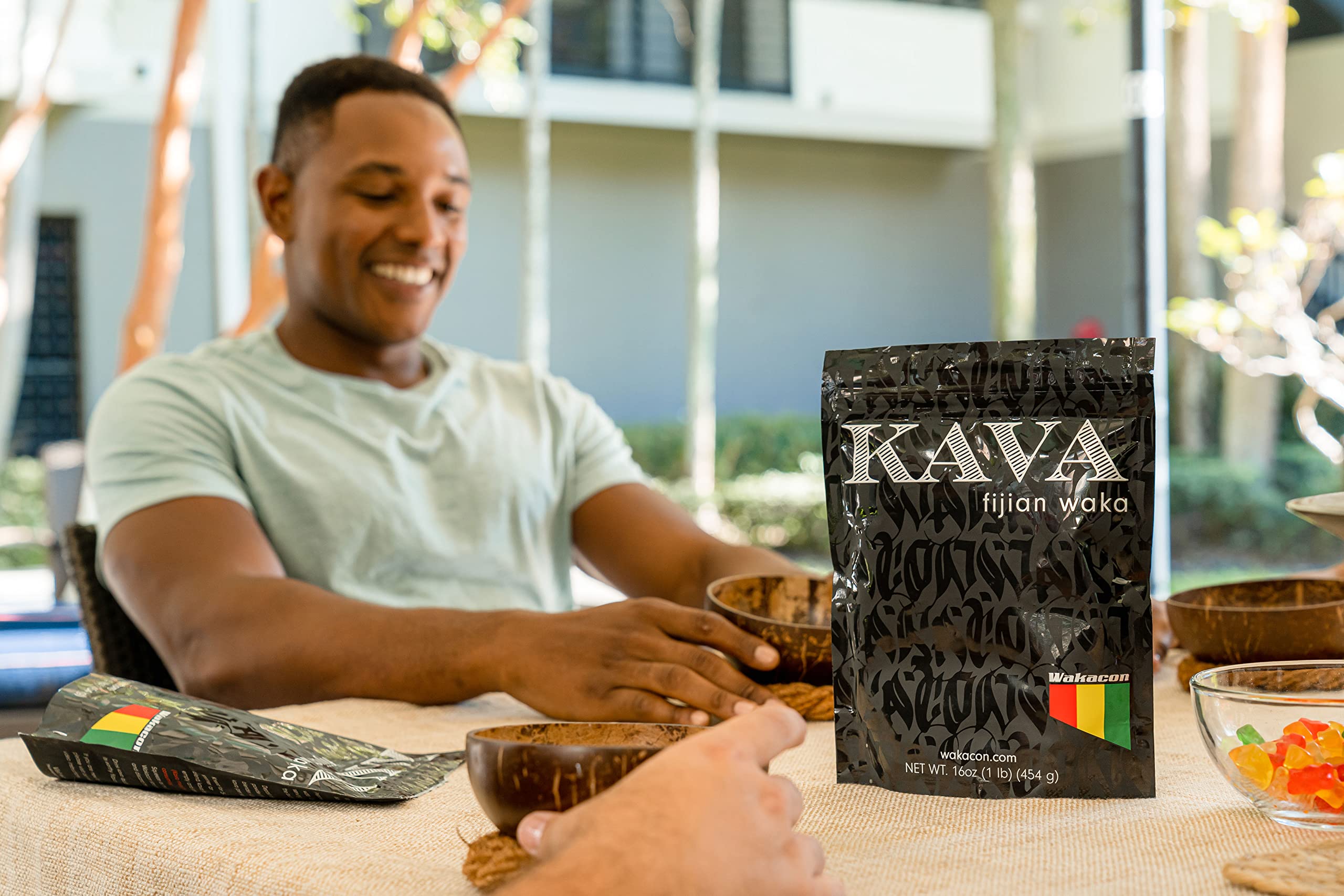 Fijian farm field with kava plants