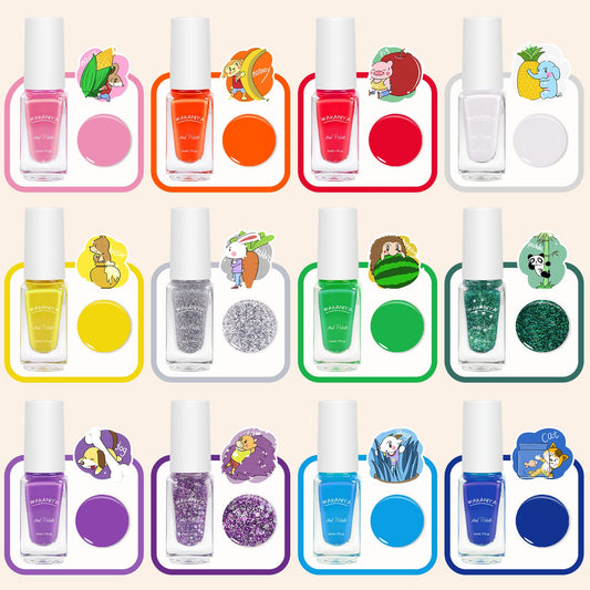wakaniya glow-in-the-dark stickers featuring unicorn and swan for night fun