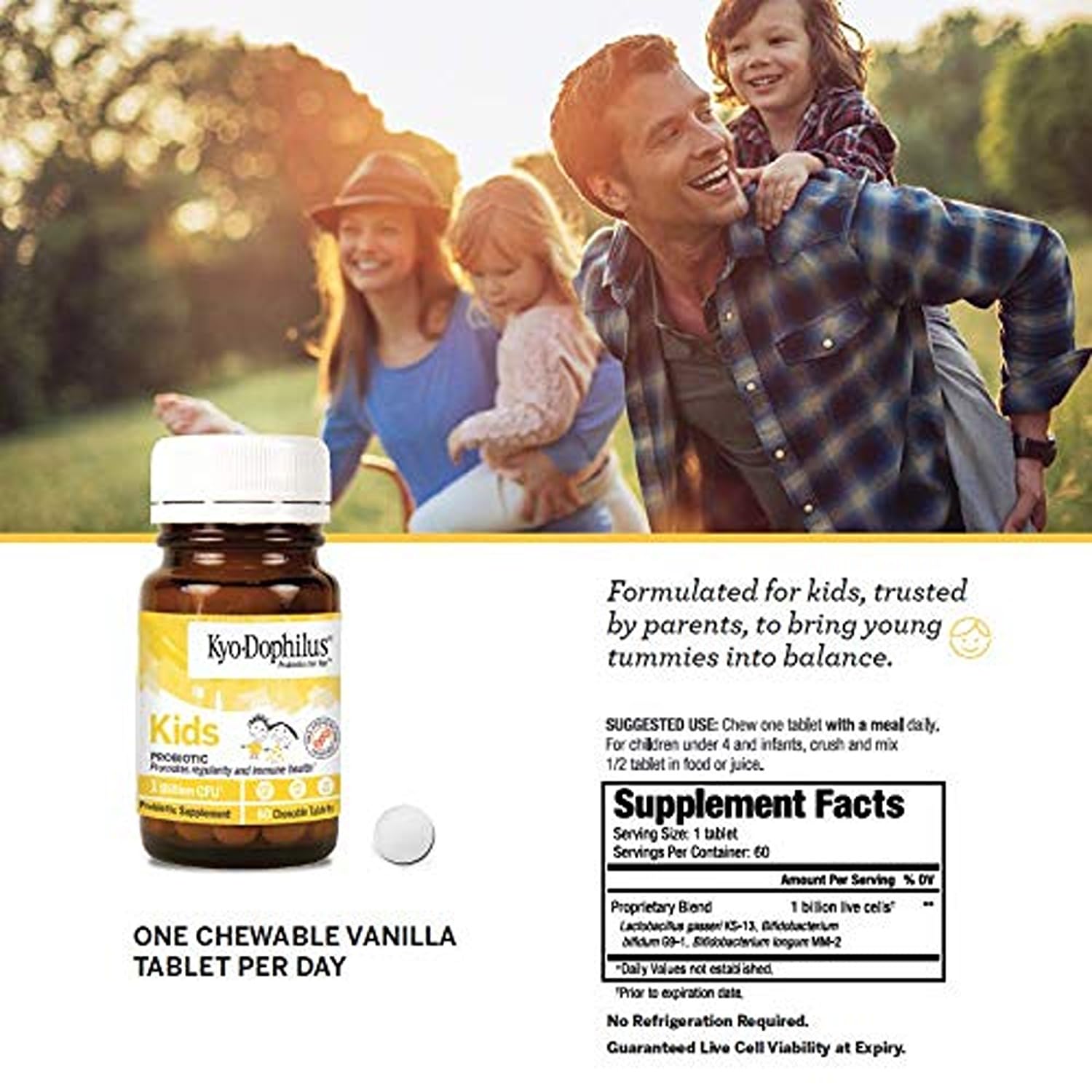 Free from preservatives, sodium, milk, yeast, gluten, artificial colors