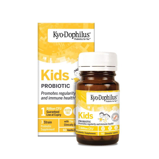 Wakunaga Kyo-Dophilus Kids vanilla-chewable probiotic tablets