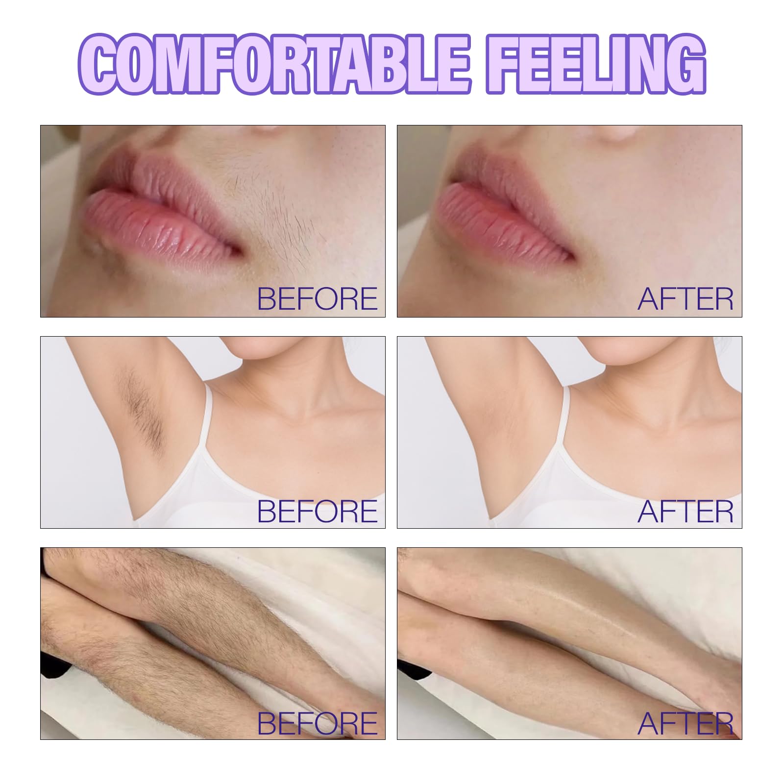 WALEJUC cream applied on legs and underarms for lasting smoothness