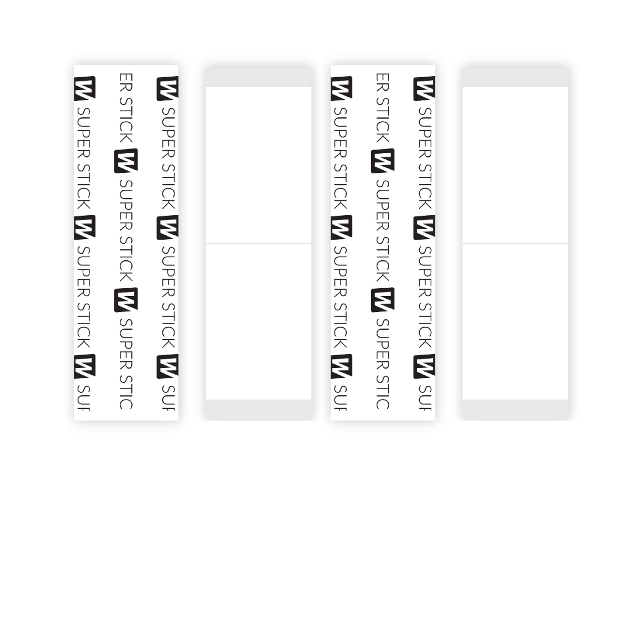Walker Tape Stick Strips skin application: clear, skin-friendly bond for easy removal.