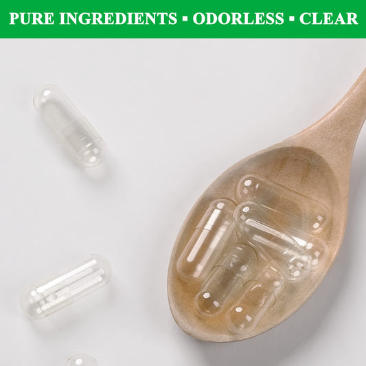 Clear size 000 vegetarian capsules