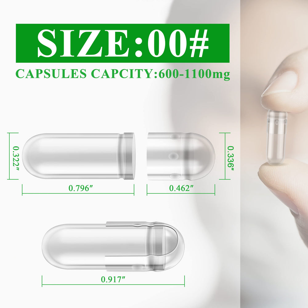 Close up of double lock design on veggie capsules