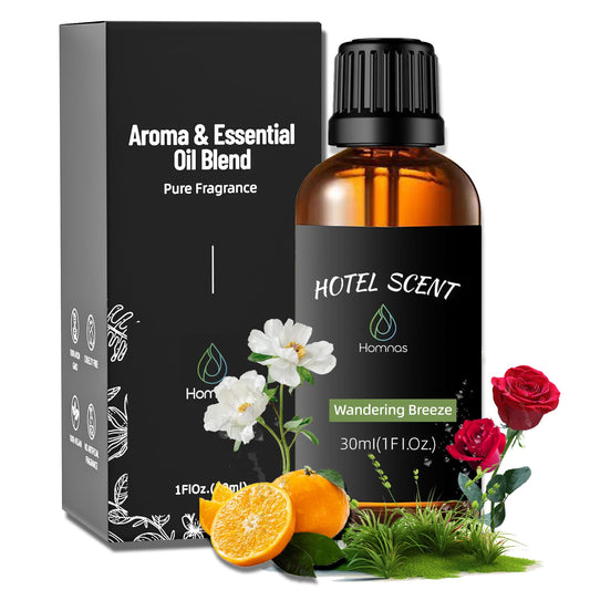 Wandering Breeze essential oil bottle with dropper