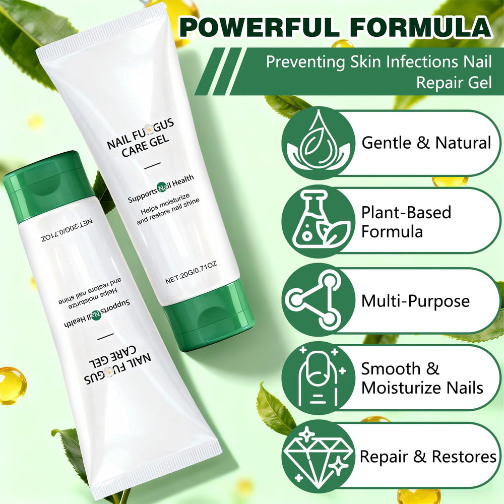 Wandyme nail repair gel application on clean nails