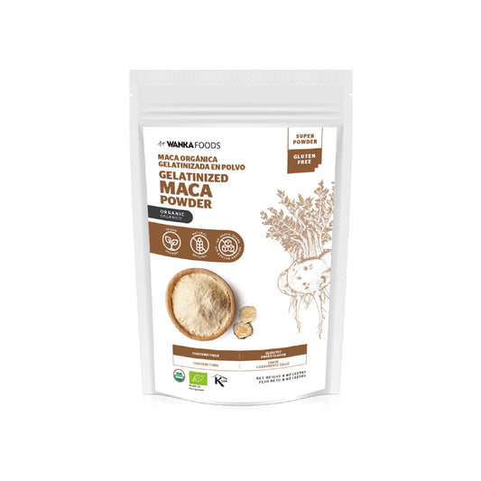 WANKA FOODS Gelatinized Maca Powder (8oz/227g) jar