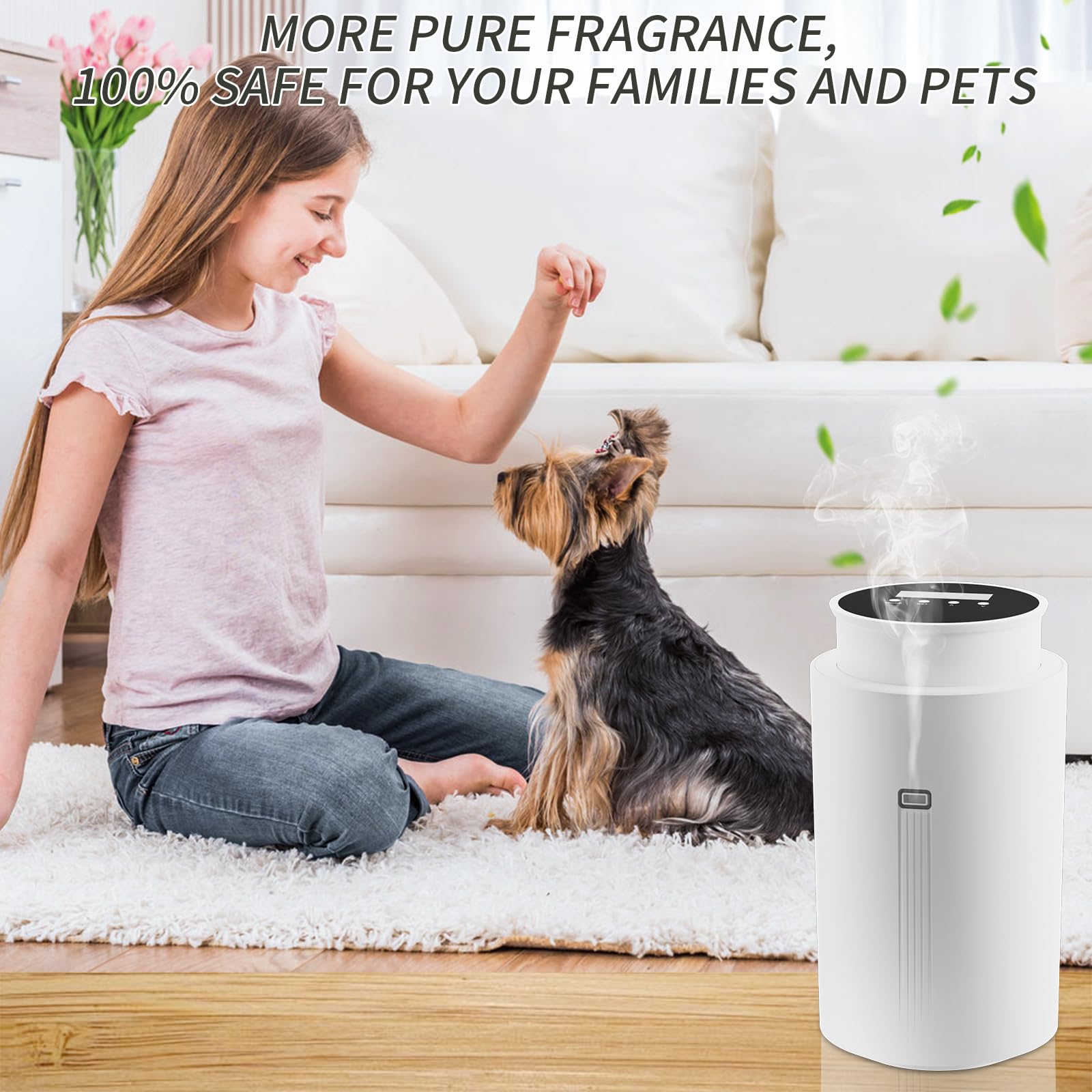 Mess-free aroma diffusion in a spa environment