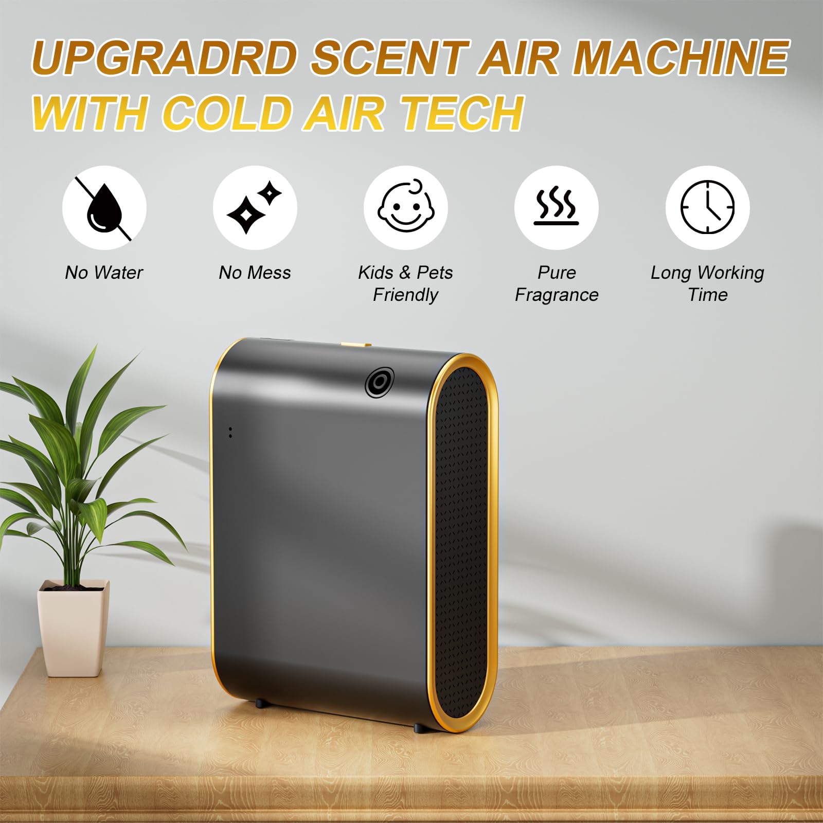 Wankeer Scent Diffuser Black side profile