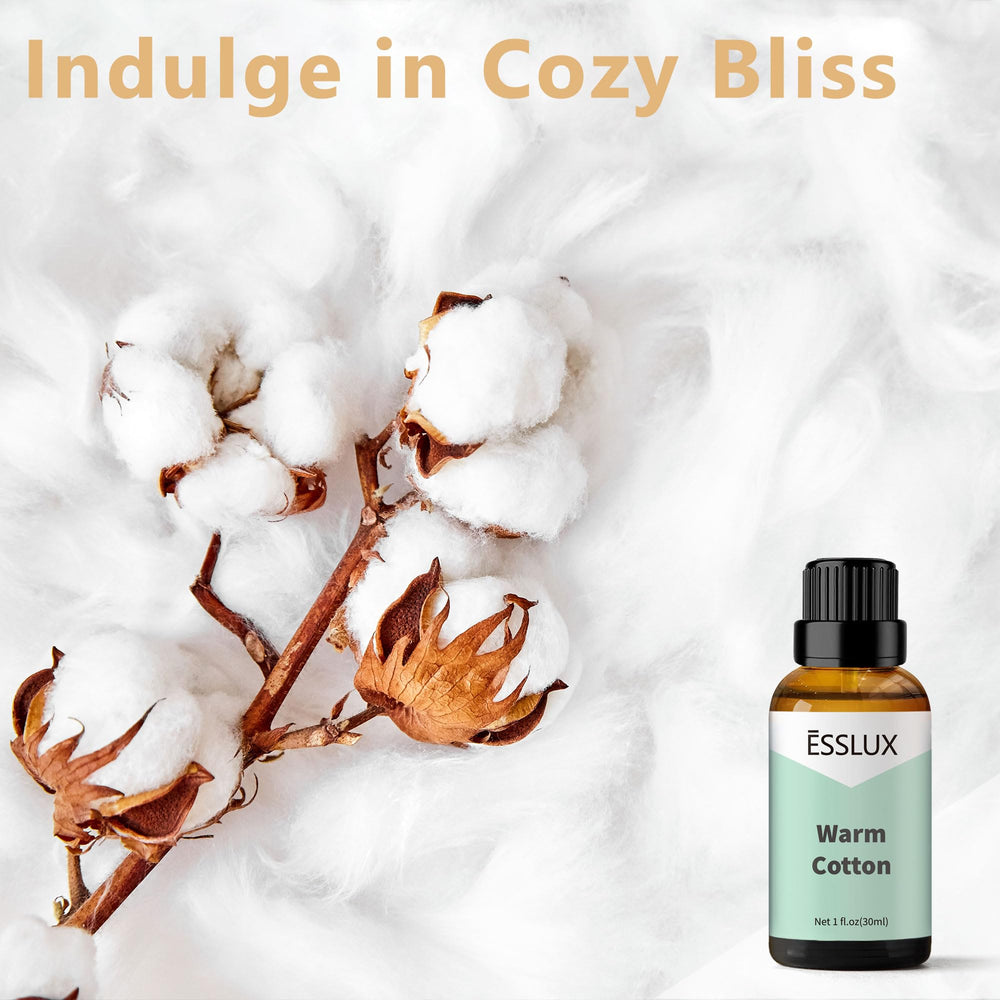 Side view of Warm Cotton Fragrance Oil bottle