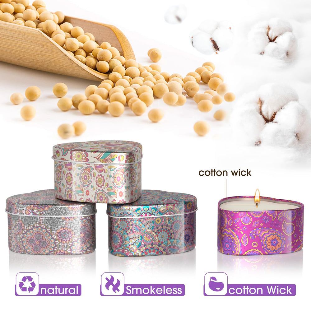 Lemon scented candle in a heart-shaped tin
