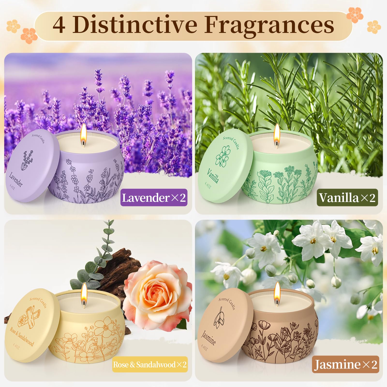 Lavender-scented candle jar from the WarmEmbrace 8-pack