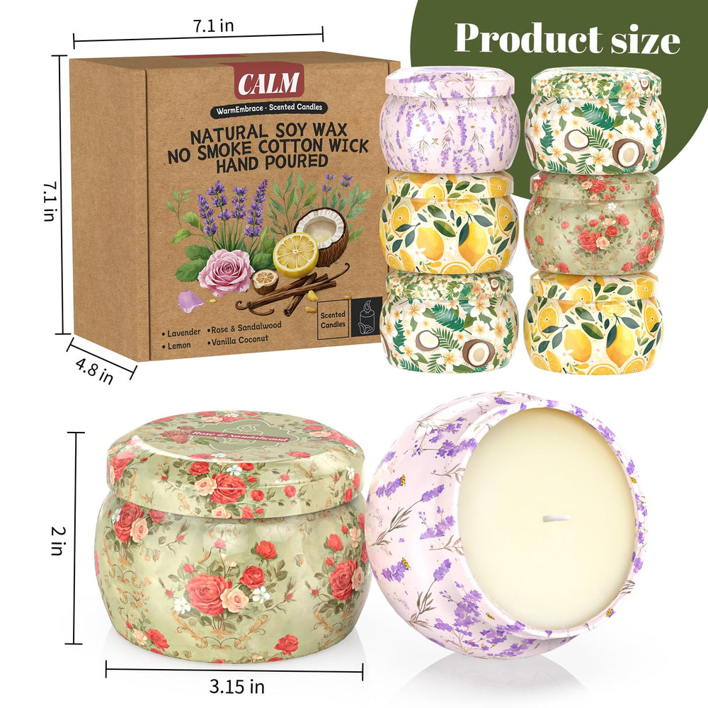 Lavender scented candle jar from WarmEmbrace (4.4 oz)