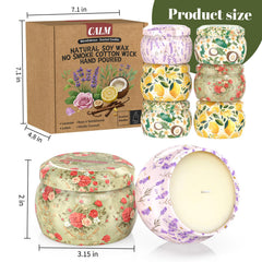Lavender scented candle jar from WarmEmbrace (4.4 oz)
