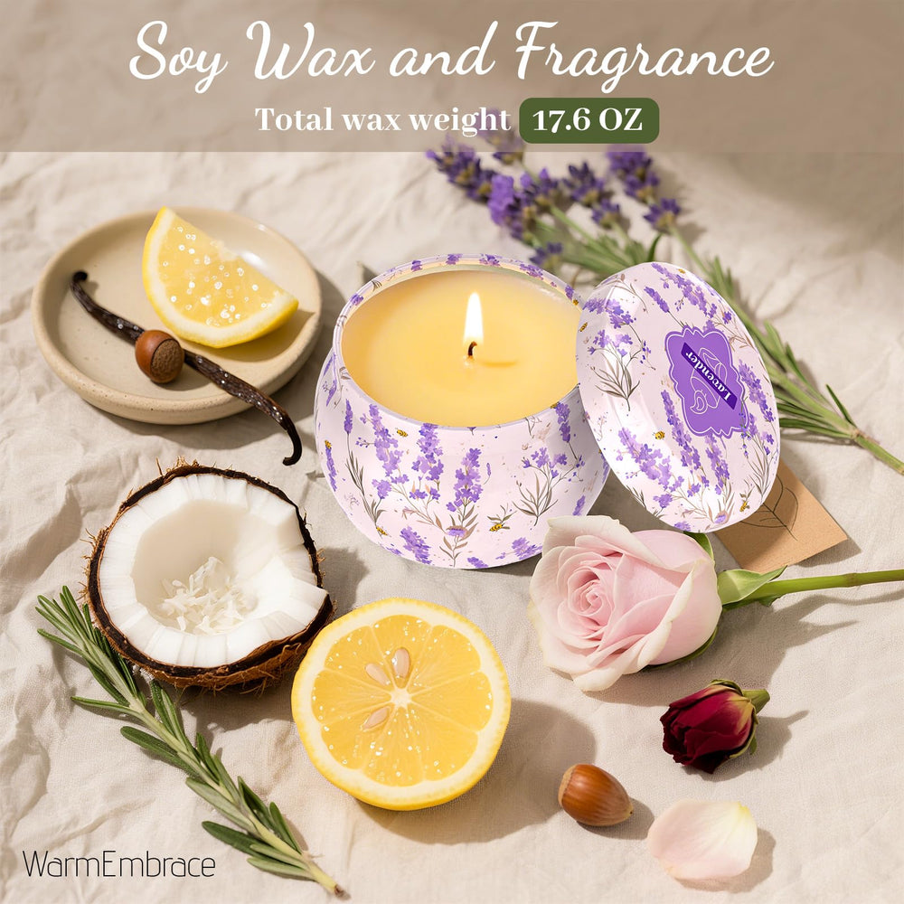 Vanilla coconut scented candle jar from WarmEmbrace (4.4 oz)