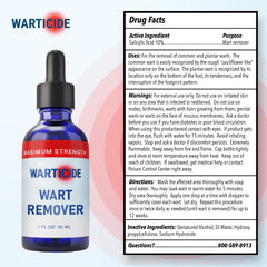 Warticide plantar wart treatment visual showing targeted, absorbed application.