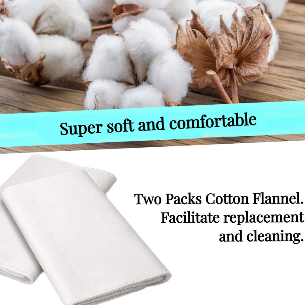 Washable flannel designed to extend the life of castor oil packs