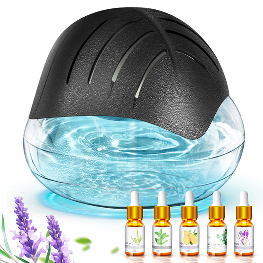 Front view of black water-based aroma diffuser