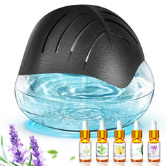 Front view of black water-based aroma diffuser