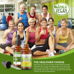 Packaging emphasizes solvent-free, toxin-free algae oil