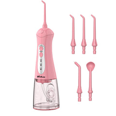 Water flosser device with 5 exchangeable jet tips