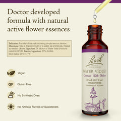 Close-up of Water Violet 20 mL bottle