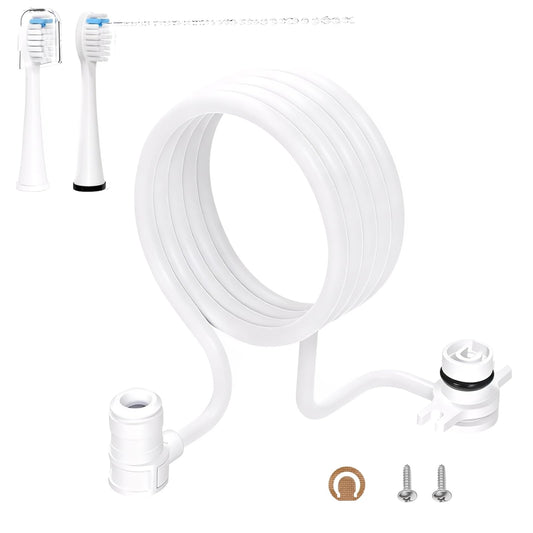 Replacement hose and toothbrush heads kit for Waterpik Sonic-Fusion SF-01/02/03/04