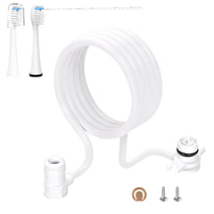 Replacement hose and toothbrush heads kit for Waterpik Sonic-Fusion SF-01/02/03/04
