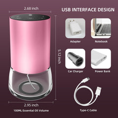 7-color LED ambient lighting with pink color option