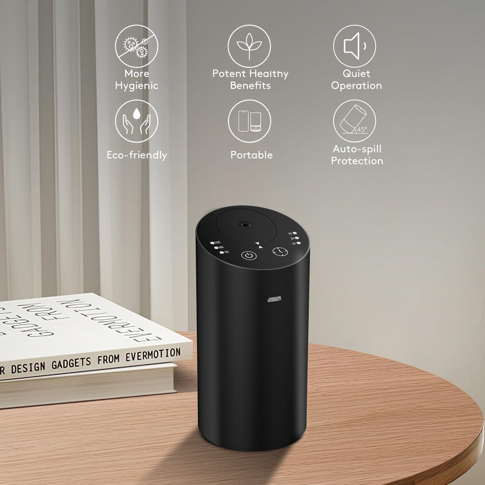 Diffuser positioned for room use in a home setting