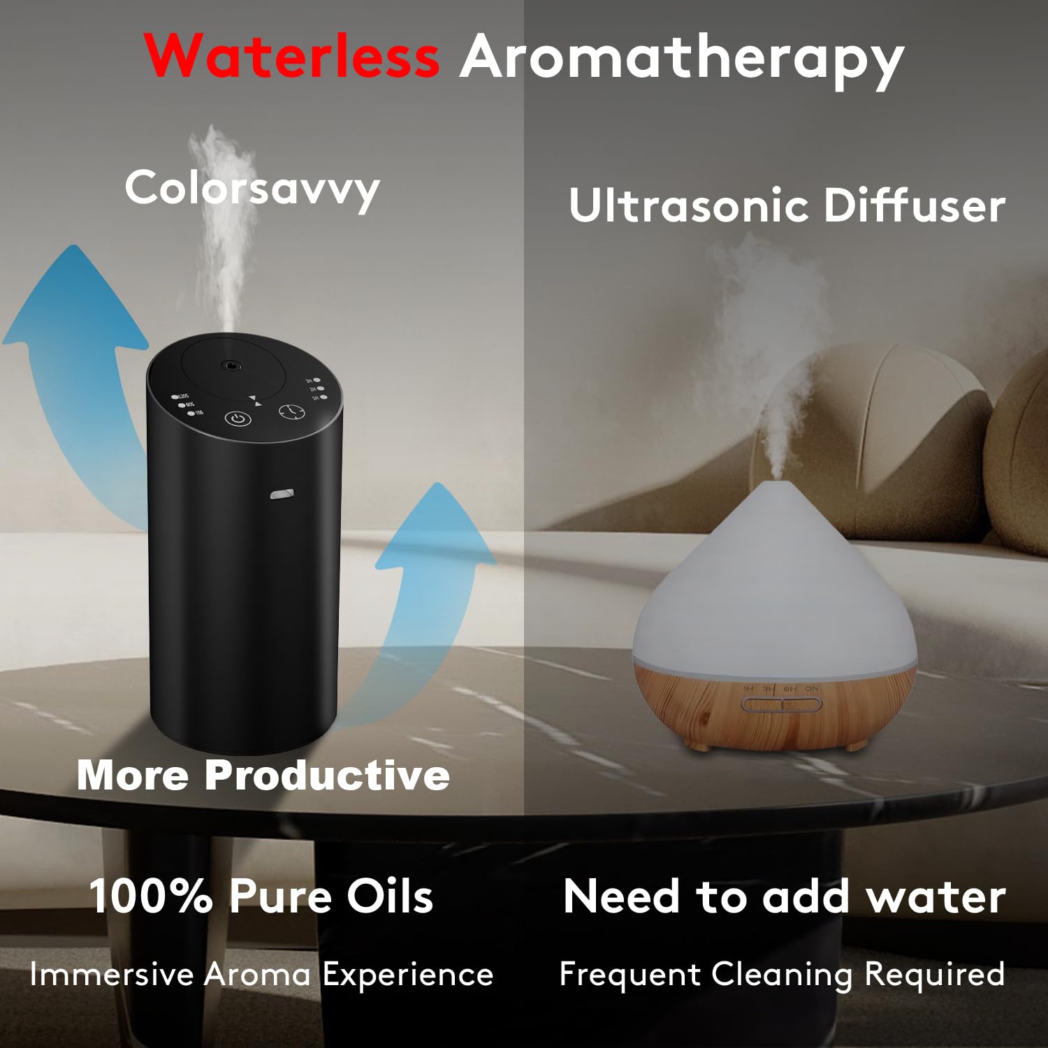 Product packaging and accessory kit with diffuser