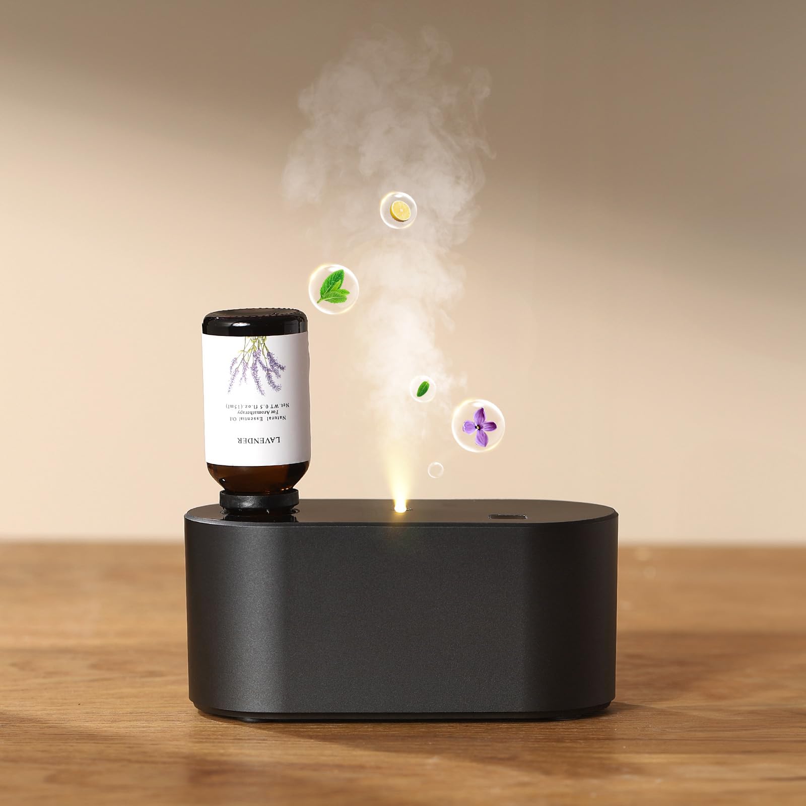 Waterless diffuser with 18mm bottle thread compatibility