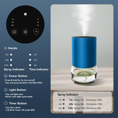 Diffuser with USB-C charging and battery indicator