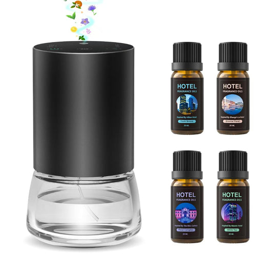 Waterless essential oil diffuser 100ml Black-4 side view