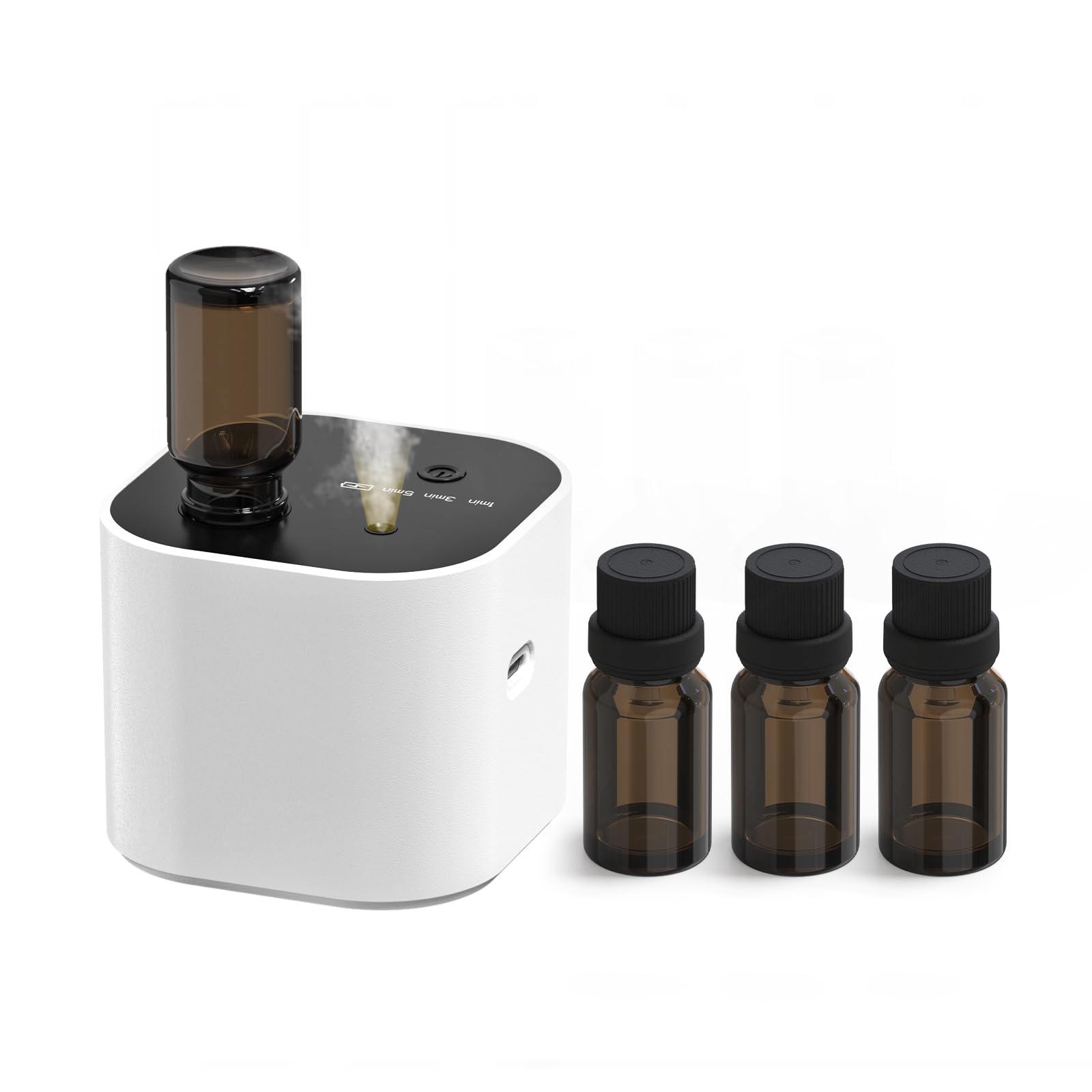 Waterless essential oil diffuser Cycle Star design in white