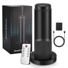 Waterless diffuser in black 200ml front view