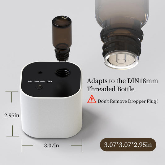 Cordless diffuser powered by 2000mAh battery with USB charging