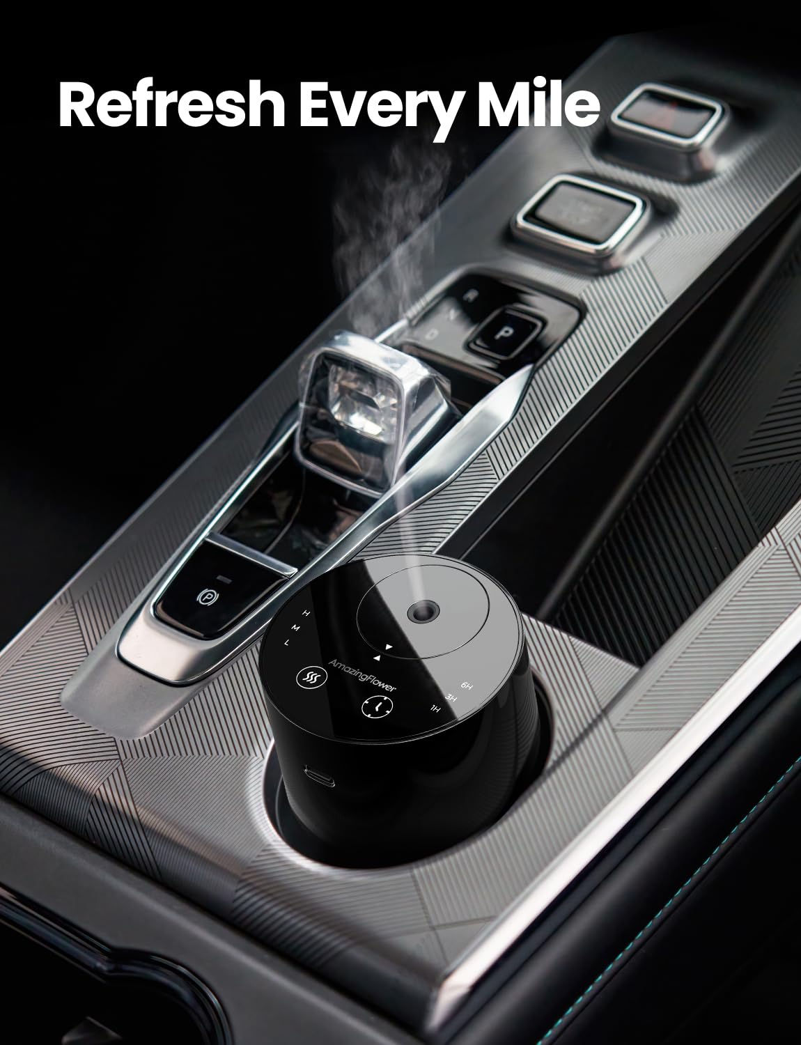 Diffuser control panel with four timers