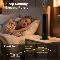 7-color ambient mood lights on diffuser