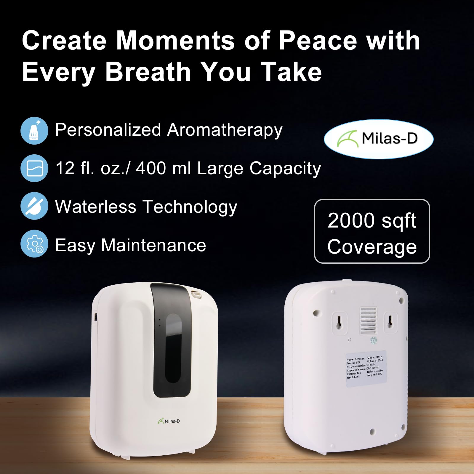 Scent Tech app control for iOS and Android via Bluetooth
